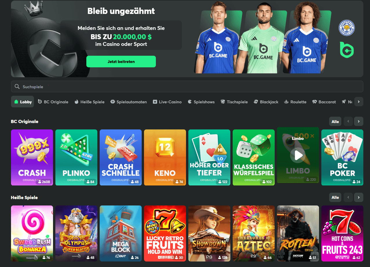 BC Game – Dein offizielles Online Casino in Deutschland